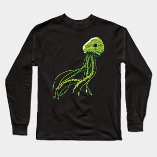 Technology Cyberpunk Jellyfish Science Computer by Tobe Fonseca Long Sleeve T-Shirt